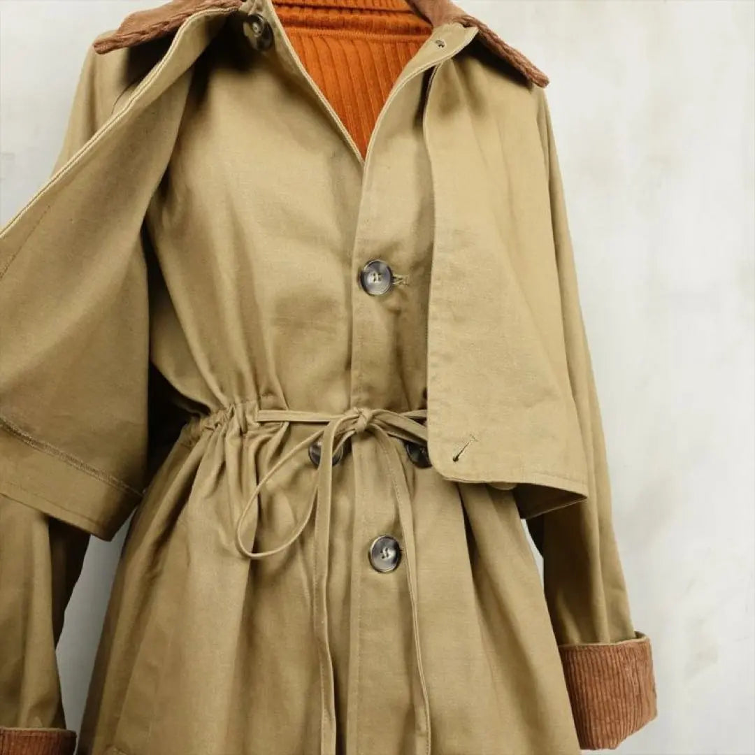 Fafatt Corduroy Switch Trench Coat