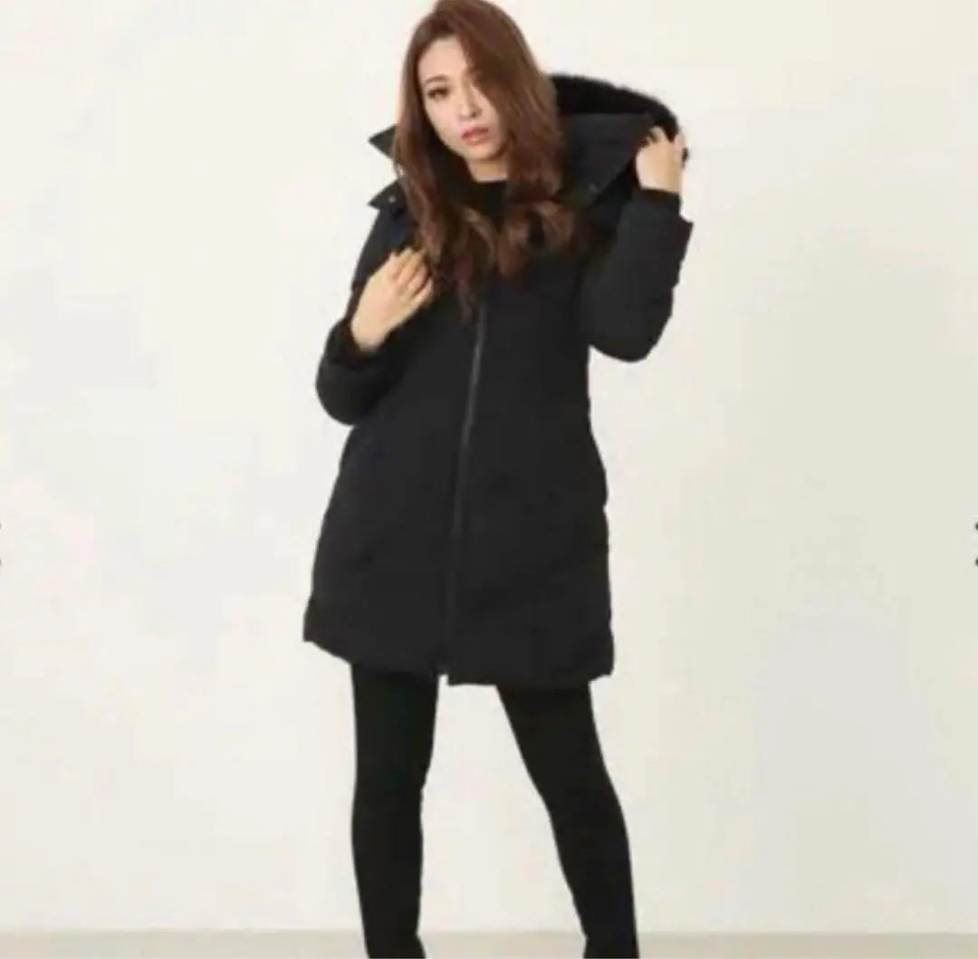 rienda faux fur stretch down down coat