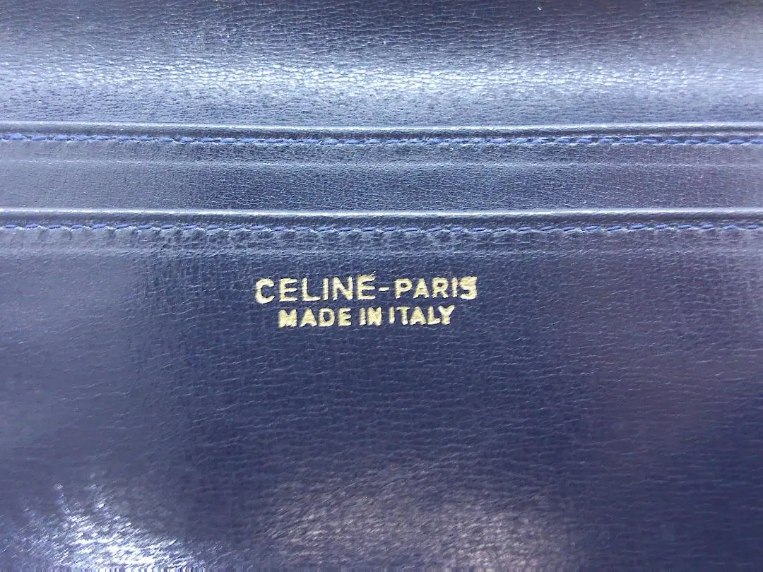 CELINE Macadam pattern long wallet suede material 690