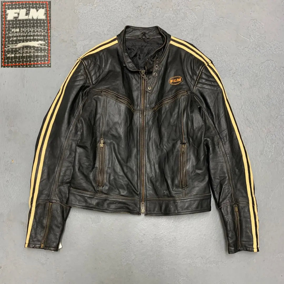 ◎ W60 REAL LEATHER Single Riders Racing Jacket