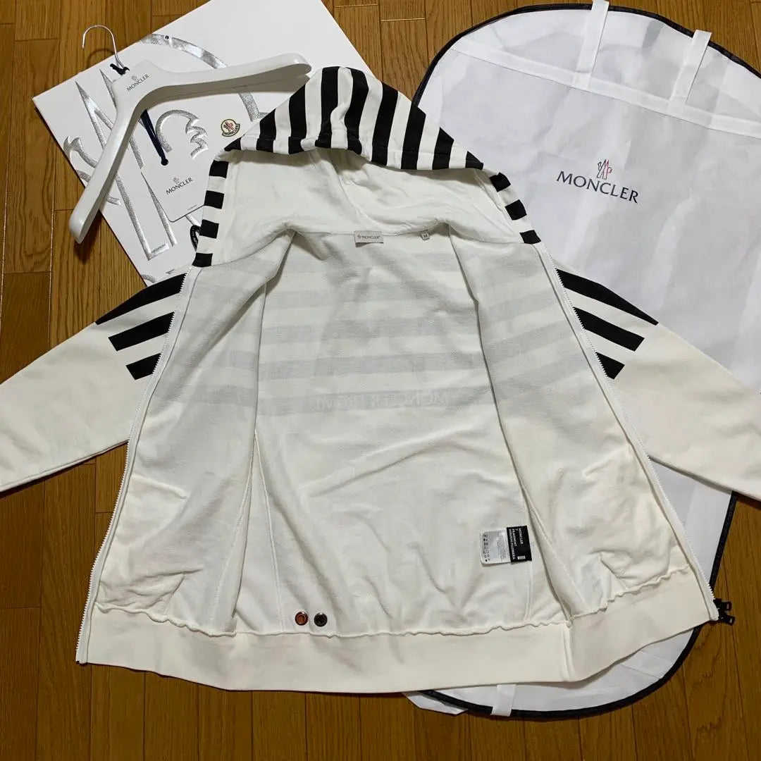 Moncler Parker Blanco Talla M Nacional Genuino 3P124 | モンクレール パーカー ホワイト サイズM 国内正規品 3P124