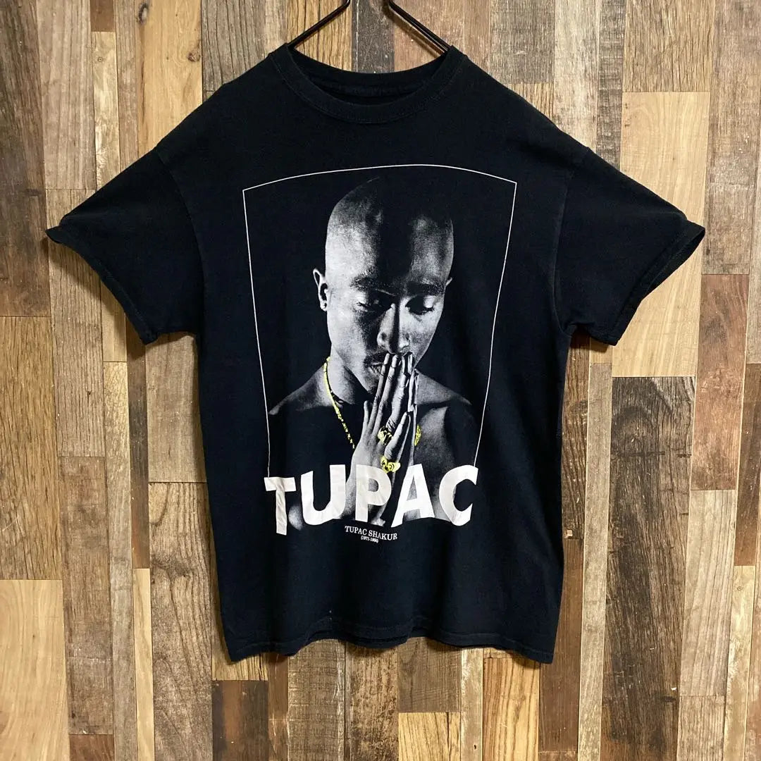 2PAC hip hop wrap T wrapper M hombres USA ropa usada camiseta de manga corta | 2PAC ヒップホップ ラップT ラッパー M メンズ USA古着半袖 Tシャツ