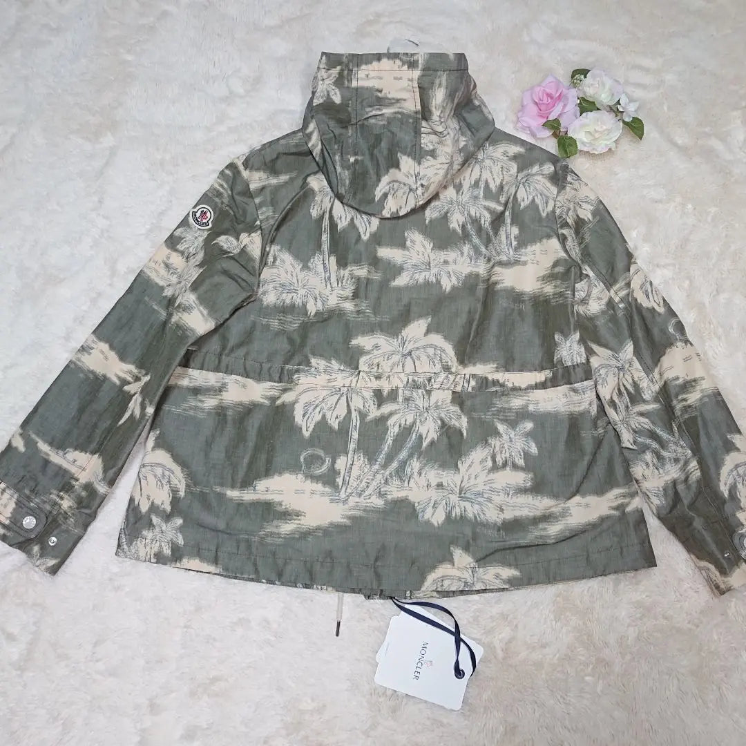 Beams x Moncler Current MARPE All-over pattern Linen blend Nylon jacket