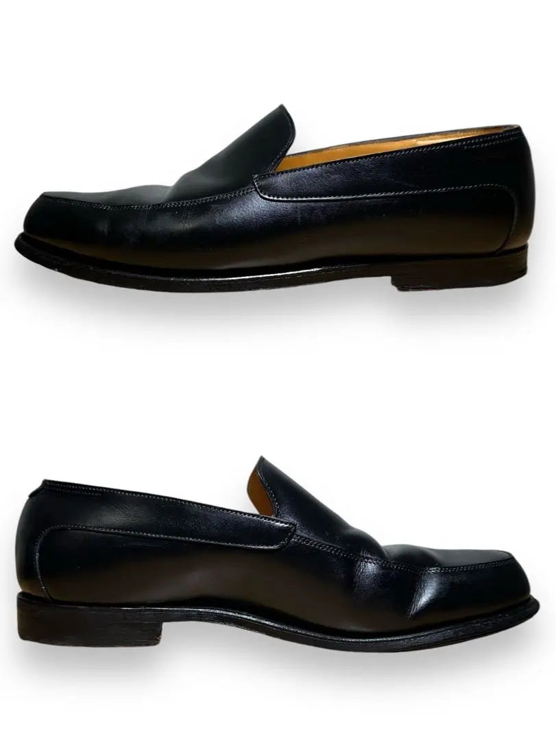 Mocasines John Lob de piel negra, talla 6.5EE