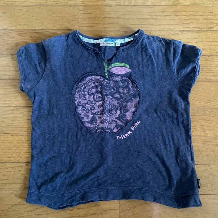 Camiseta Think Pink Apple Tops Niños 150cm | THINK PINK りんご Tシャツ トップス キッズ 150cm