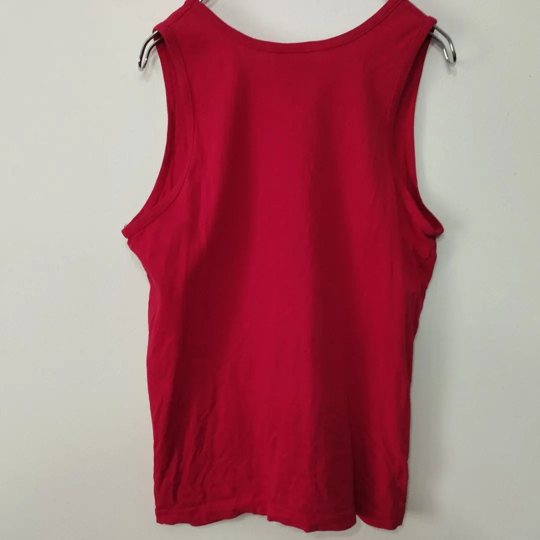 Camiseta sin mangas LEBEST de ropa vintage de EE. UU., lagarto M, color rojo