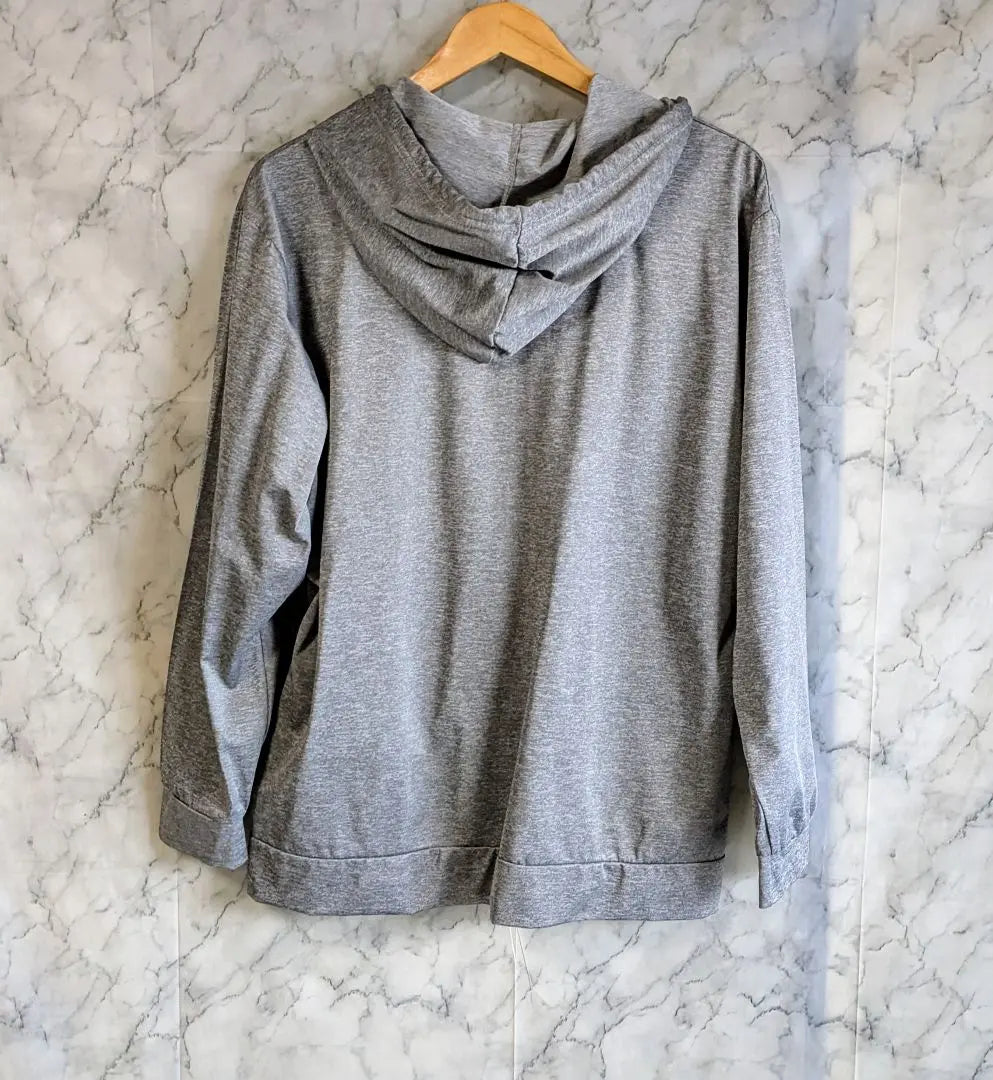 ALL・PAS Men's Long Sleeve Hooded Hoodie Gray Color LL Size New