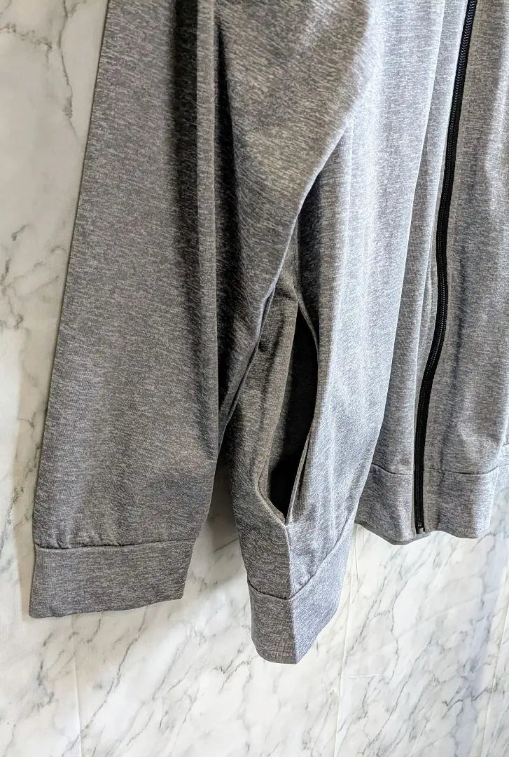 ALL・PAS Men's Long Sleeve Hooded Hoodie Gray Color LL Size New