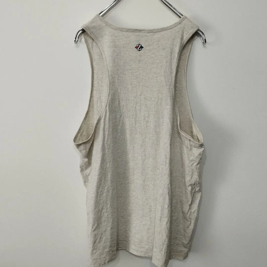 American-made vintage JERZEES tank top off-white M 90s