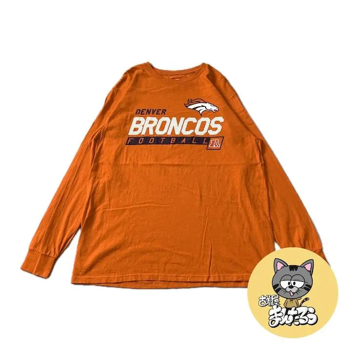 90s Vintage NFL Long T-shirt Football Orange XL