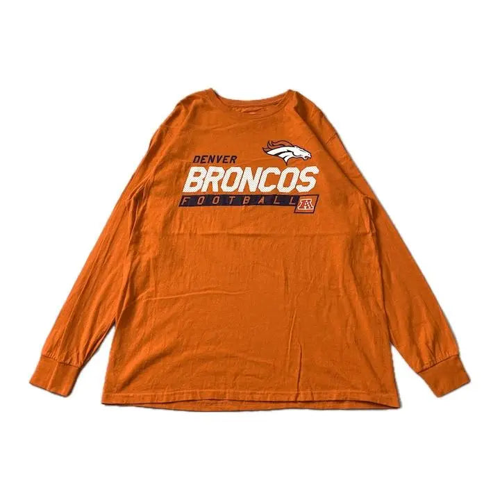 90s Vintage NFL Long T-shirt Football Orange XL