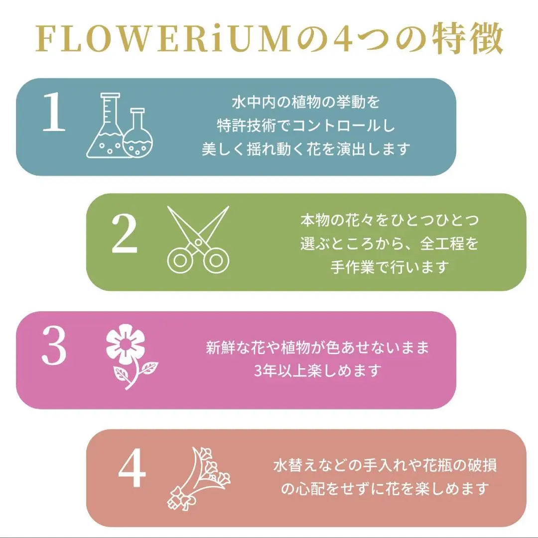 [Nuevo] Flowerium★Decoración de flores de herbario con gotas, ramo de regalo de flores frescas