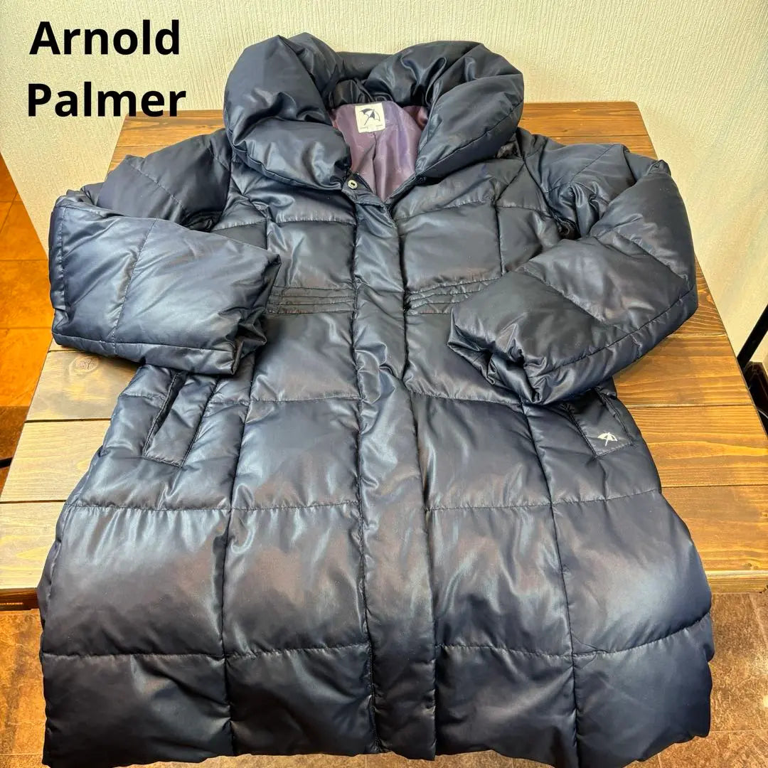 ★ Arnold Palmer★ L★Navy Navy Down Coat★Left Logo