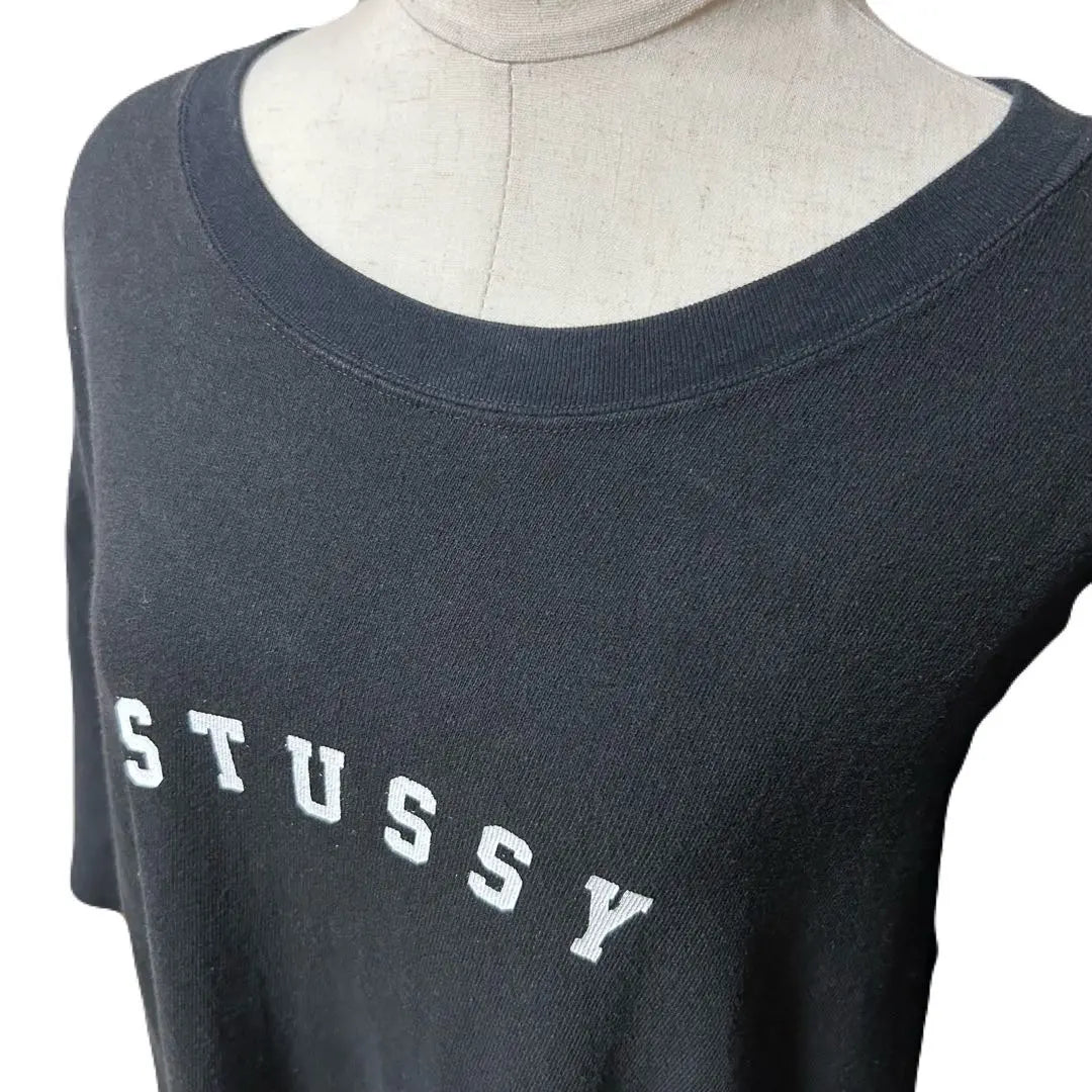 Beautiful condition Stussy Large Dress Cotton Black Front Logo