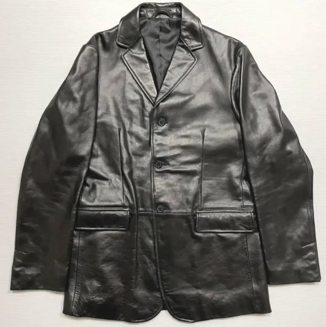 Unused? Ships SHIPS Leather Tailored Jacket Cowhide Half Court | 未使用? シップス SHIPS レザー テーラードジャケット 牛革 ハーフコート