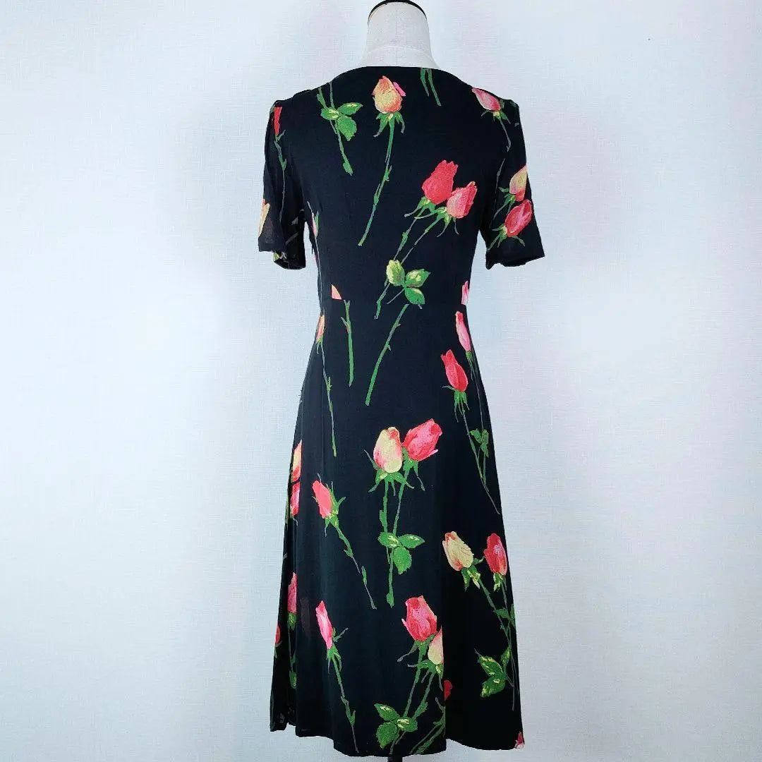 [a717] FENDI Good condition long dress 40 tulip