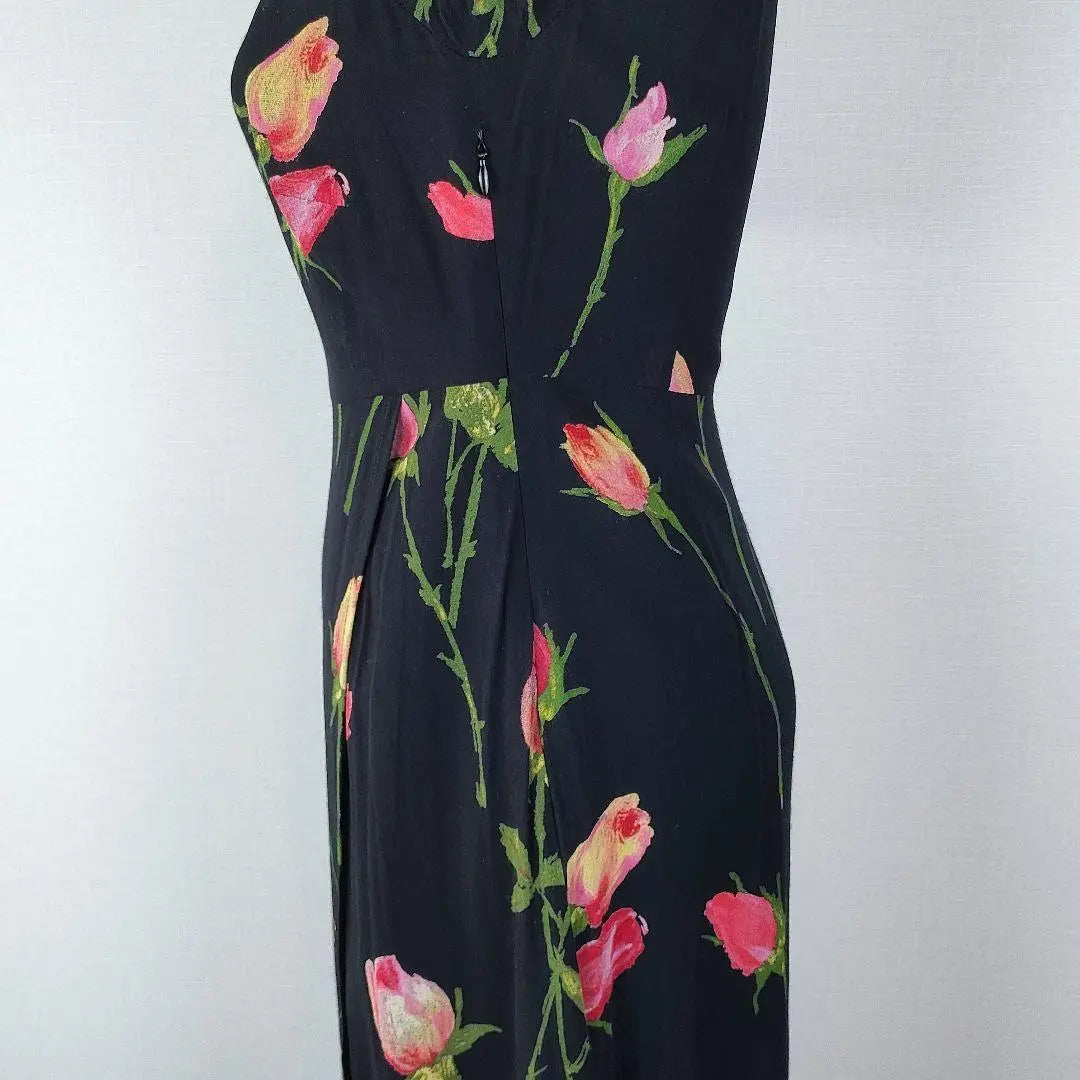 [a717] FENDI Good condition long dress 40 tulip