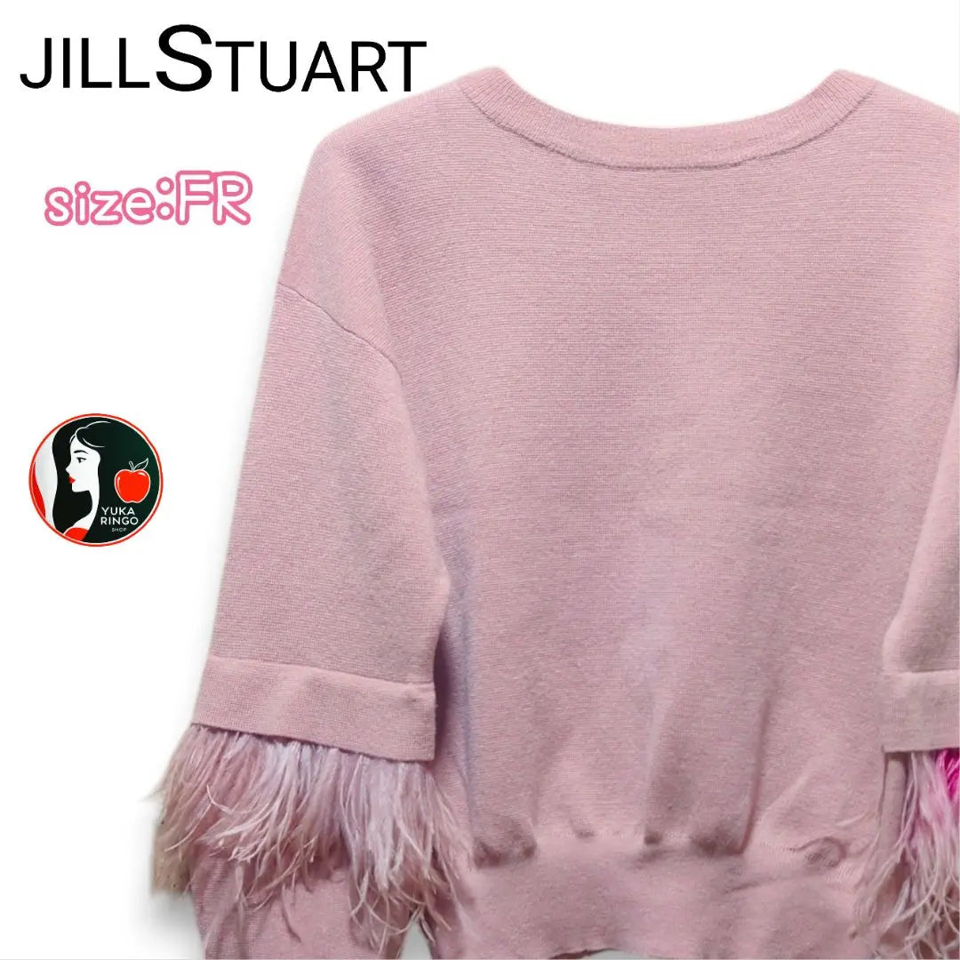 Jill Stuart Farmai Feather Sleeve Knit Tops Ladies FR | ジルスチュアート ファーマイアフェザー袖ニット トップス レディース FR