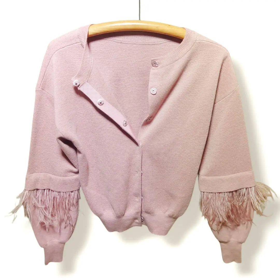 Jill Stuart Farmai Feather Sleeve Knit Tops Ladies FR | ジルスチュアート ファーマイアフェザー袖ニット トップス レディース FR