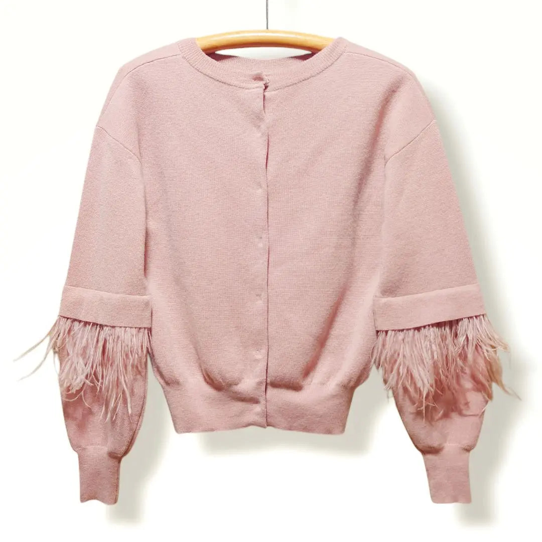 Jill Stuart Farmai Feather Sleeve Knit Tops Ladies FR | ジルスチュアート ファーマイアフェザー袖ニット トップス レディース FR