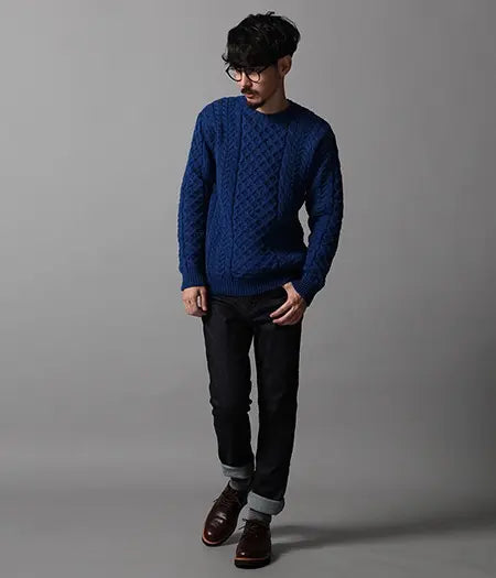 Adam Elope Special Order HIGHLAND CLUB Aran Knit British Sweater