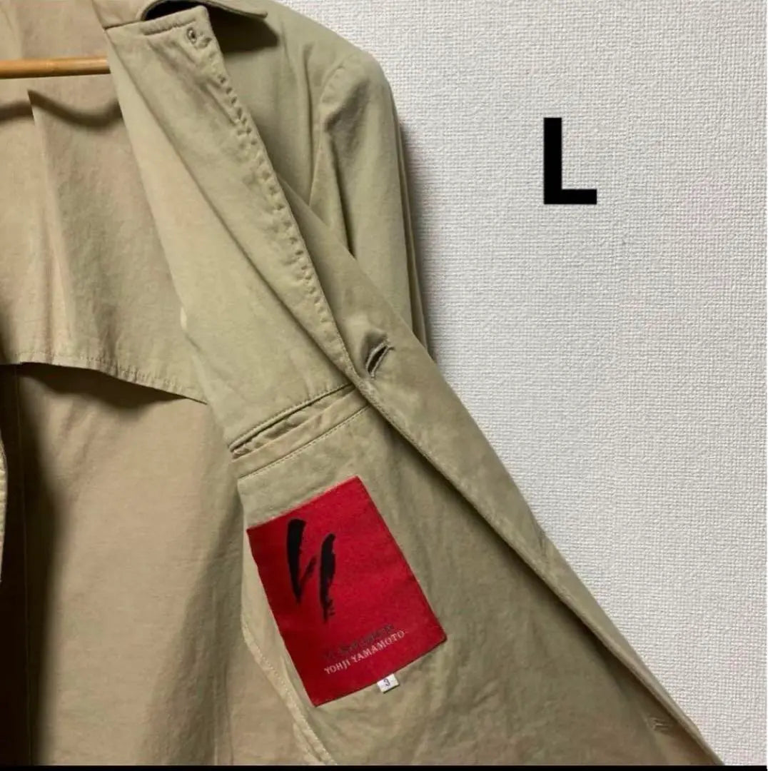 Y's for Men Yoji Yamamoto Chaqueta con etiqueta roja Beige L | Y's para hombres ヨウジヤマモト 赤タグ ジャケット ベージュ L