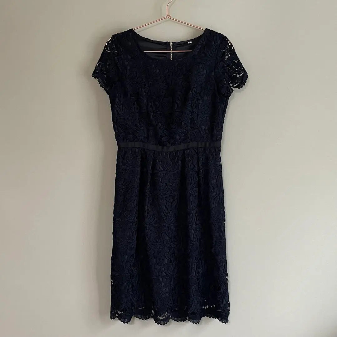 EMMA JAMES Navy All-Lace Dress, Size 9