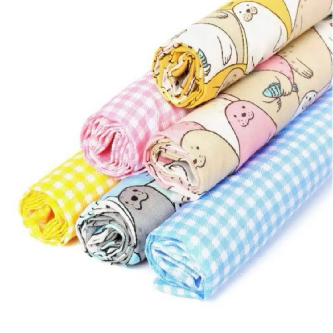 Printed cotton fabric cotton scraps animal pattern set of 6 50cmx50cm | プリント コットン生地 綿 はぎれ 動物柄 6枚セット 50cmx50cm