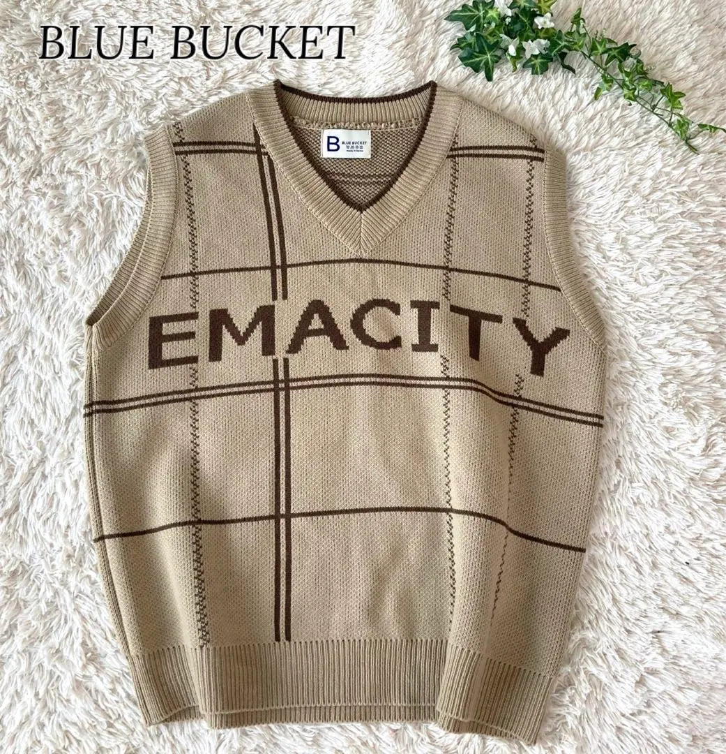 [Sold out] BLUE BUCKET Knit Best Gire Cardigan | 【完売品】BLUE BUCKET ニットベスト　ジレ　カーディガン