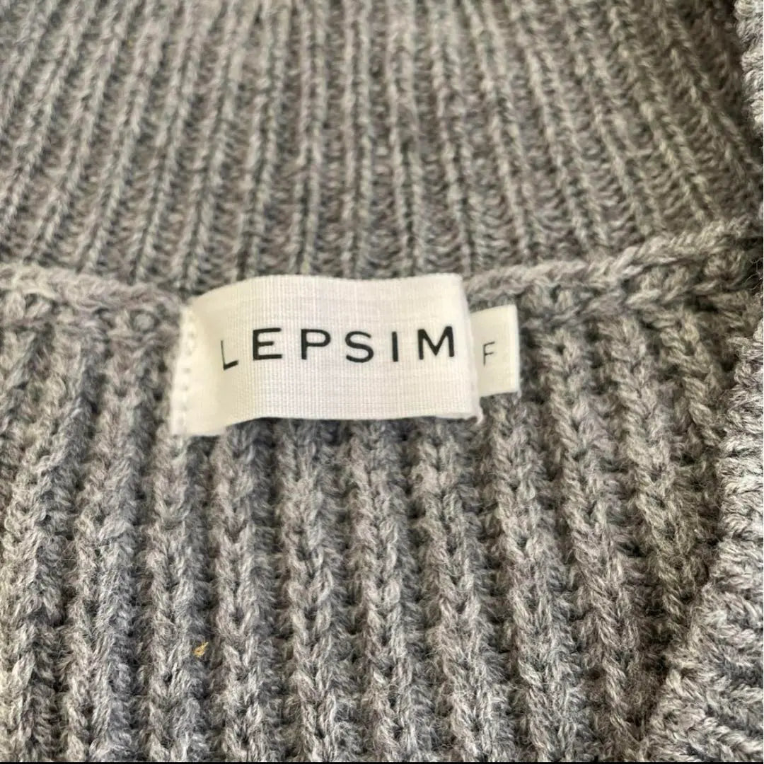 One size fits all, LEPSIM knit sweater, V-neck, size F