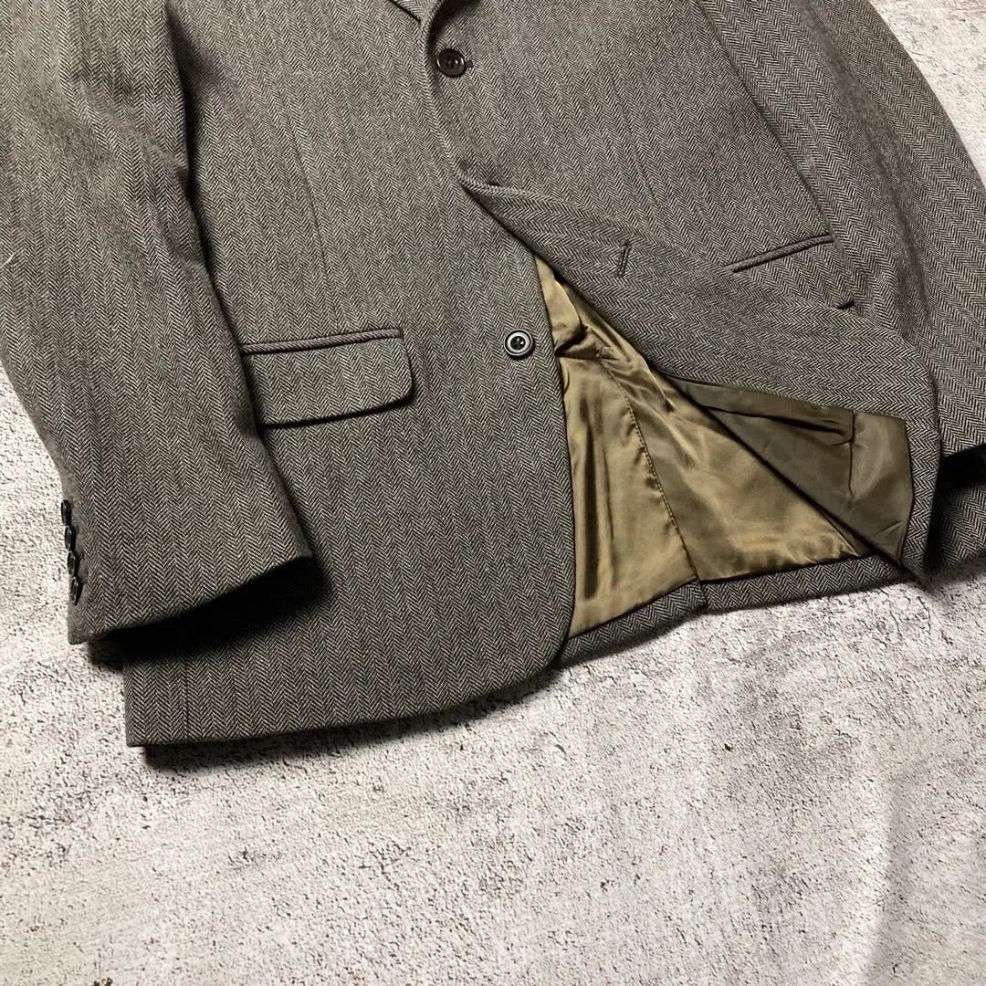 90s oldGap 3B Herringbone Wool Jacket Old Clothing