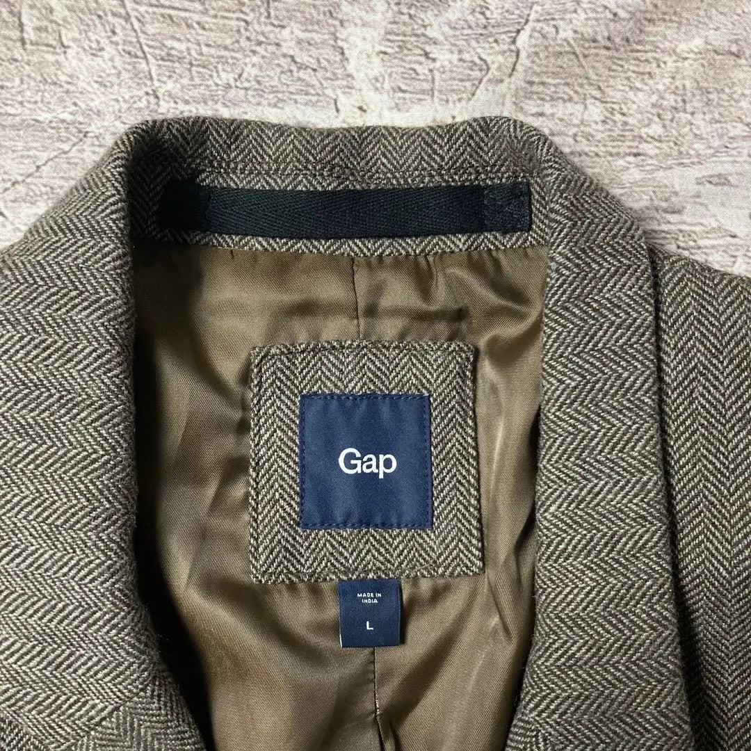 90s oldGap 3B Herringbone Wool Jacket Old Clothing