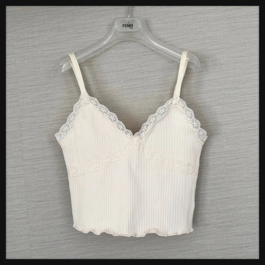 H&M cropped lace camisole bustier