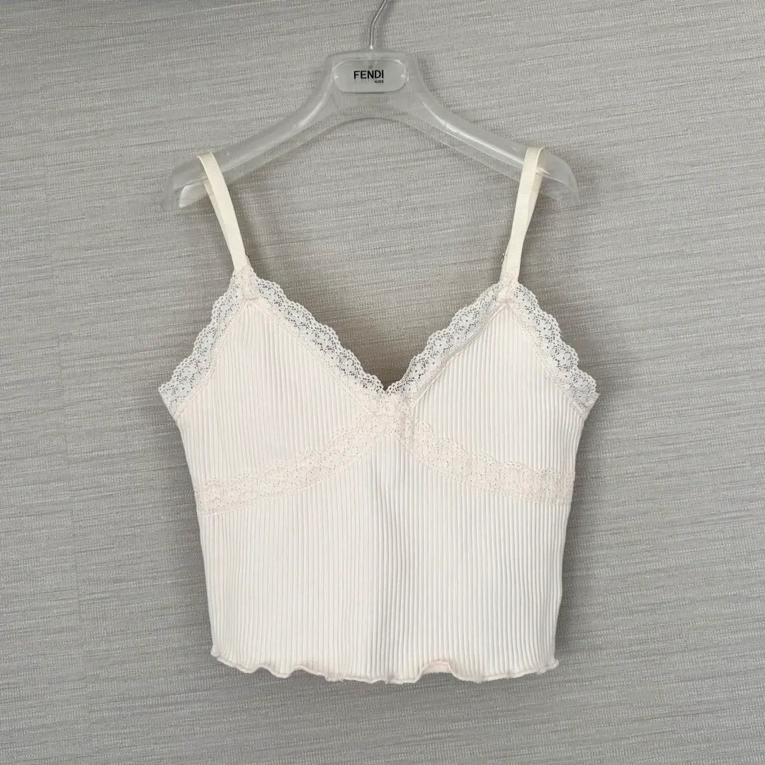 H&M cropped lace camisole bustier