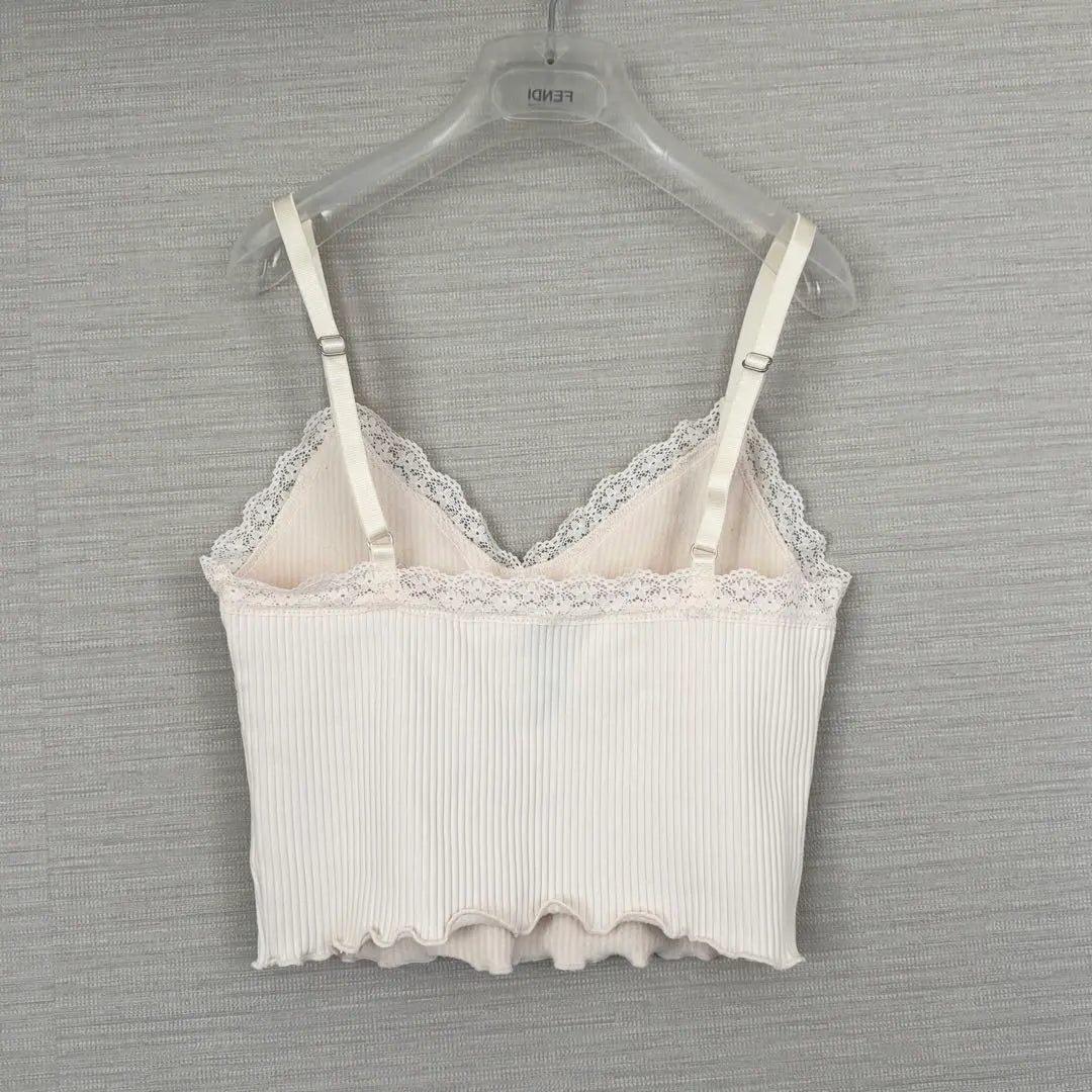 H&M cropped lace camisole bustier