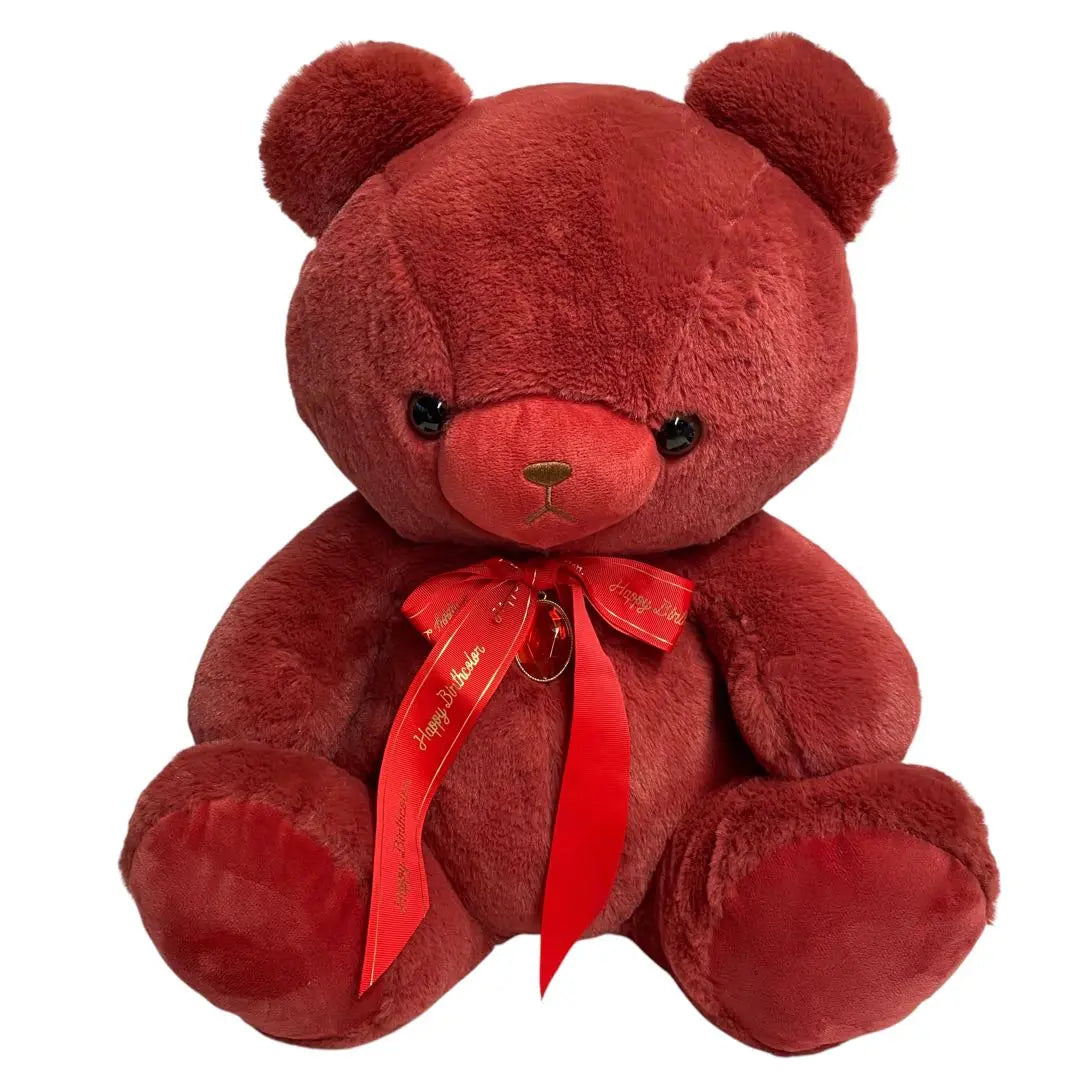 W110 Unused Happy Birthday Bear Garnet January