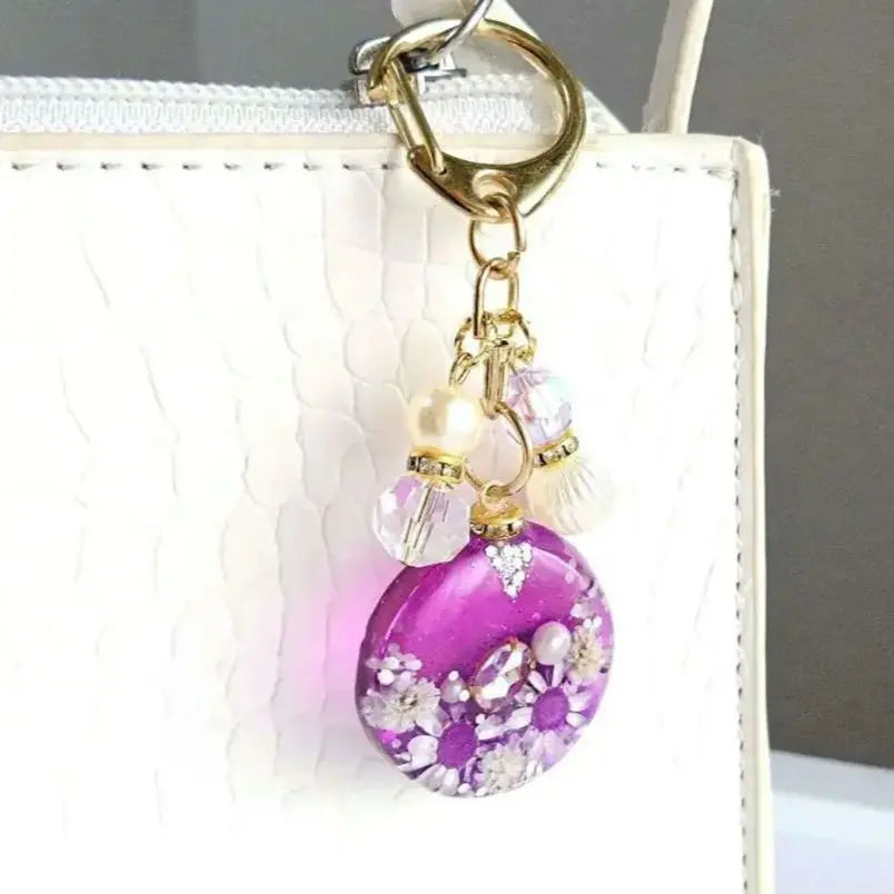 Keychain Dry Flower Resin 279 | キーホルダー ドライフラワー レジン 279