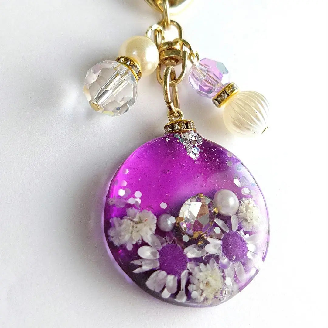 Keychain Dry Flower Resin 279 | キーホルダー ドライフラワー レジン 279