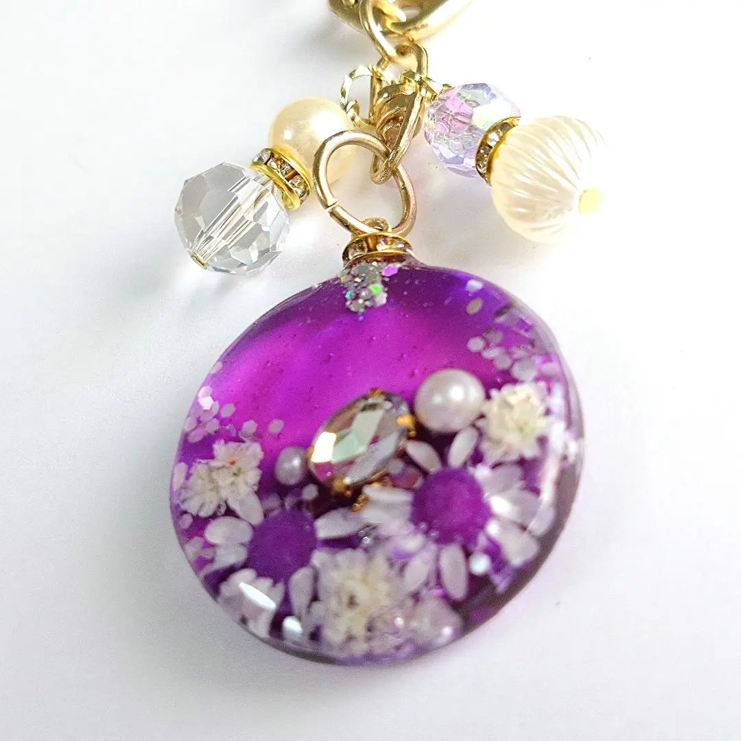 Keychain Dry Flower Resin 279 | キーホルダー ドライフラワー レジン 279