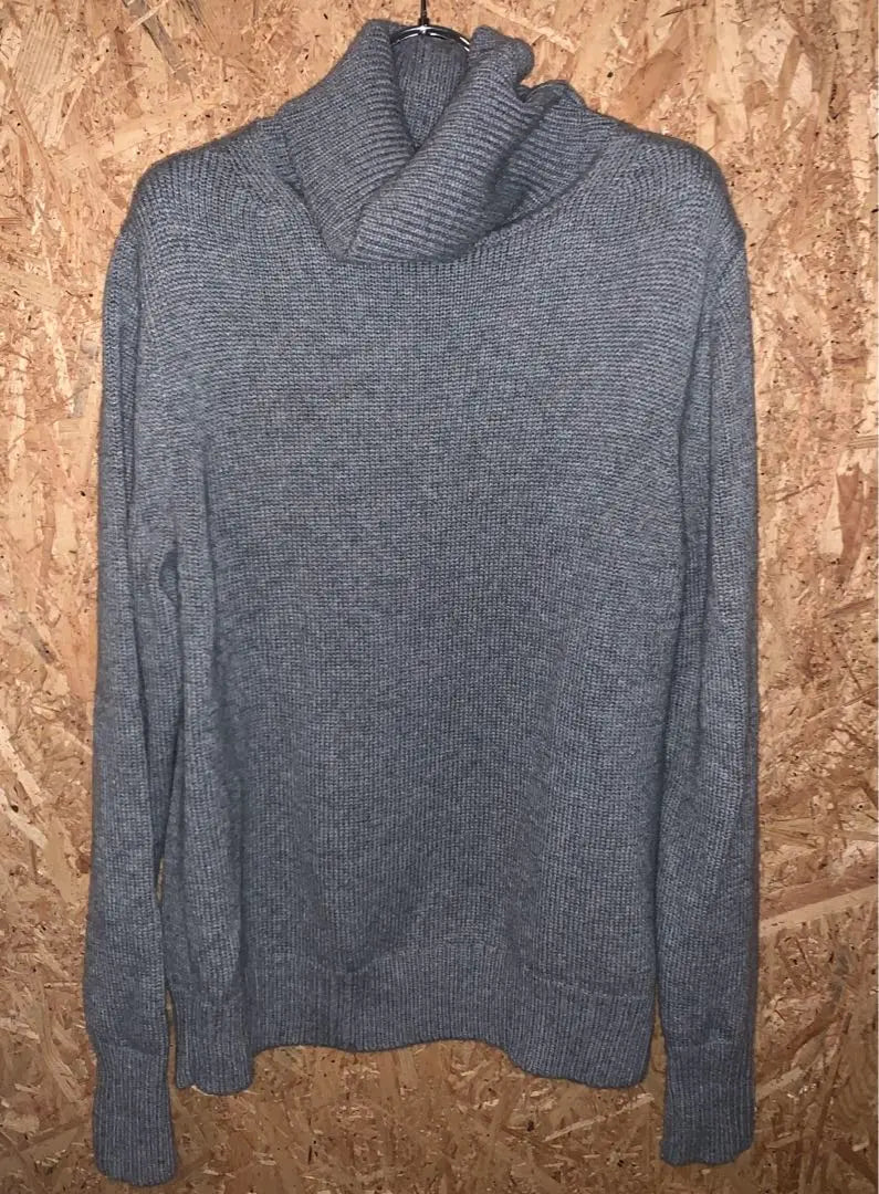 Brand new, unused HEUGN Knit turtleneck knit, gray, classic