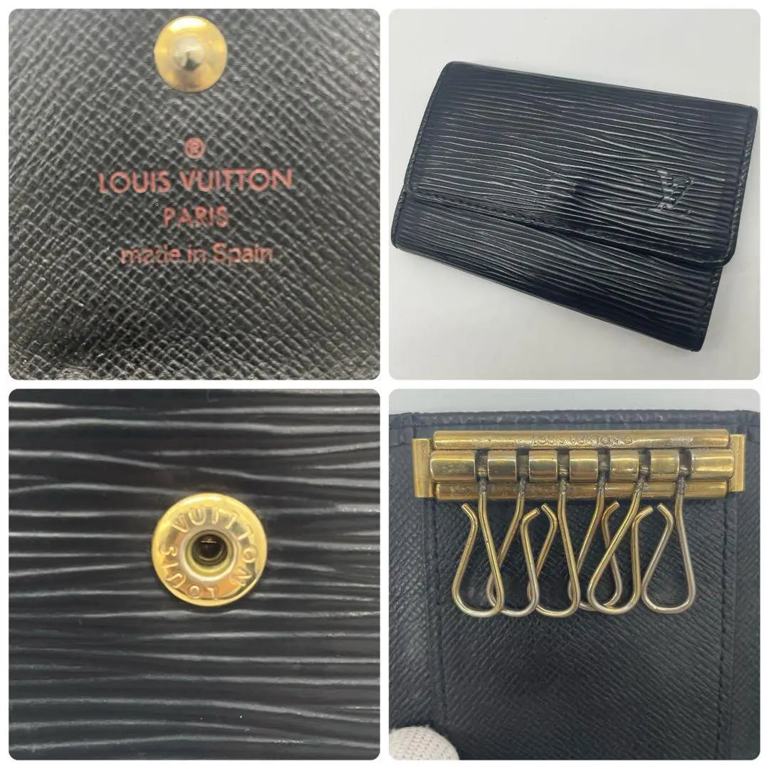 [Super Classic] Louis Vuitton Multicle 6 Epi Black M63812 Key Case