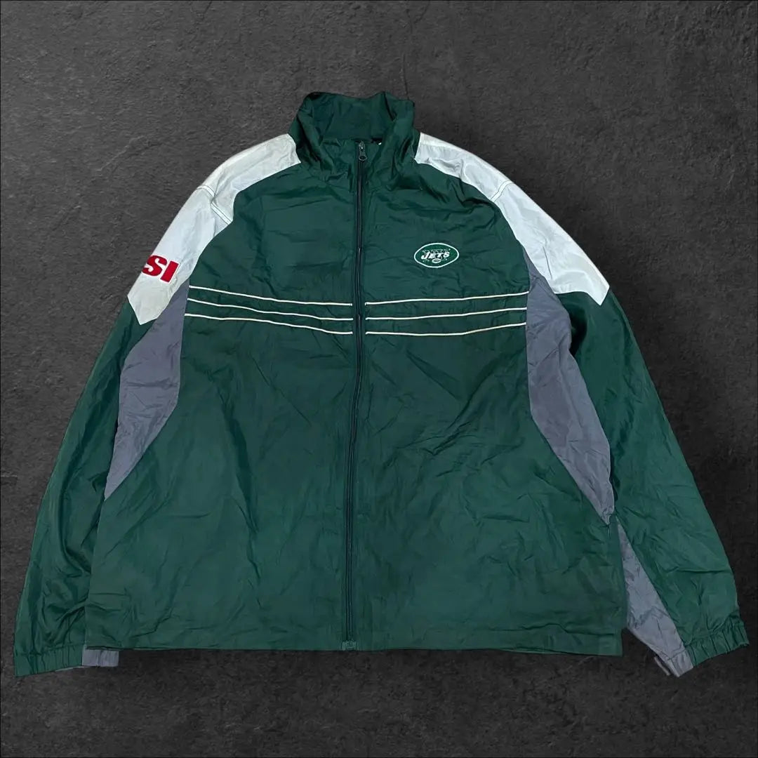 Imported vintage Reebok NFL New York Jets Nylon Jacket L