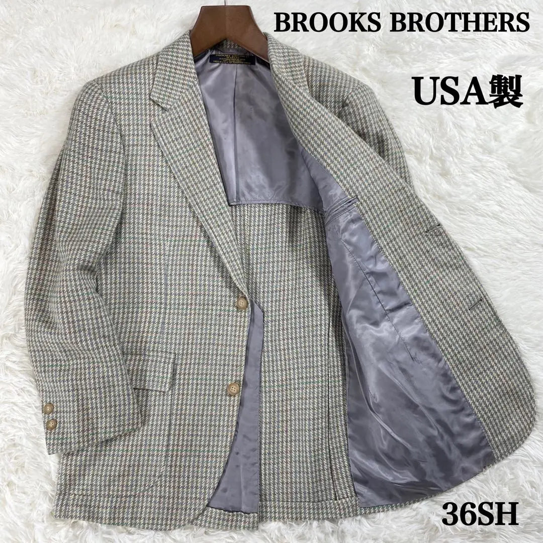 [USA] Silk 100% Brooks Brothers Jacket 34SH Tweed | 【USA製】シルク100% ブルックスブラザーズ ジャケット 34SH ツイード