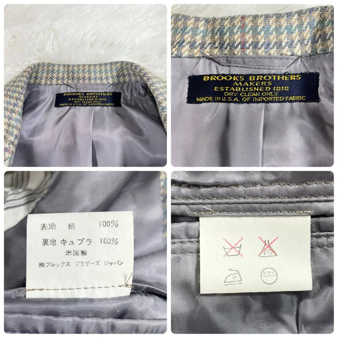 [EE.UU.] Chaqueta Brooks Brothers 100% seda 34SH Tweed | 【USA製】シルク100% ブルックスブラザーズ ジャケット 34SH ツイード