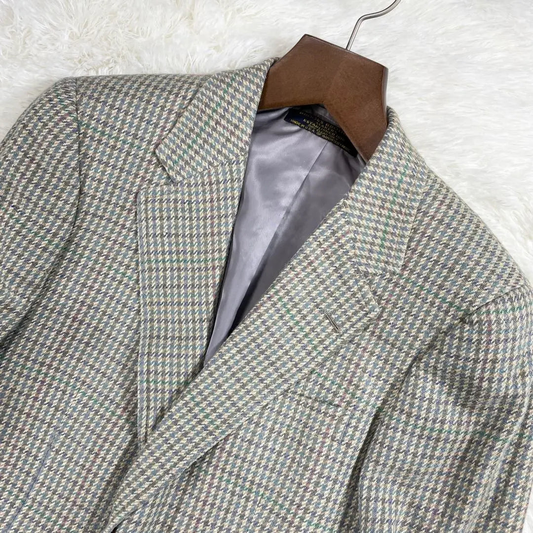 [USA] Silk 100% Brooks Brothers Jacket 34SH Tweed | 【USA製】シルク100% ブルックスブラザーズ ジャケット 34SH ツイード