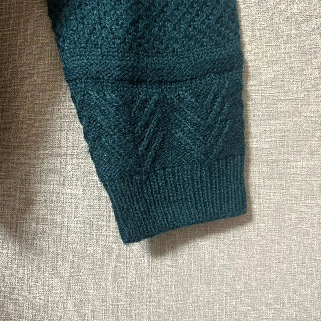 [Gloves] Knit sweater Side slits All-over pattern M | 【グローブ】ニット　セーター　サイドスリット 総柄　M