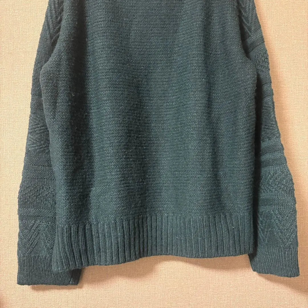 [Gloves] Knit sweater Side slits All-over pattern M | 【グローブ】ニット　セーター　サイドスリット 総柄　M