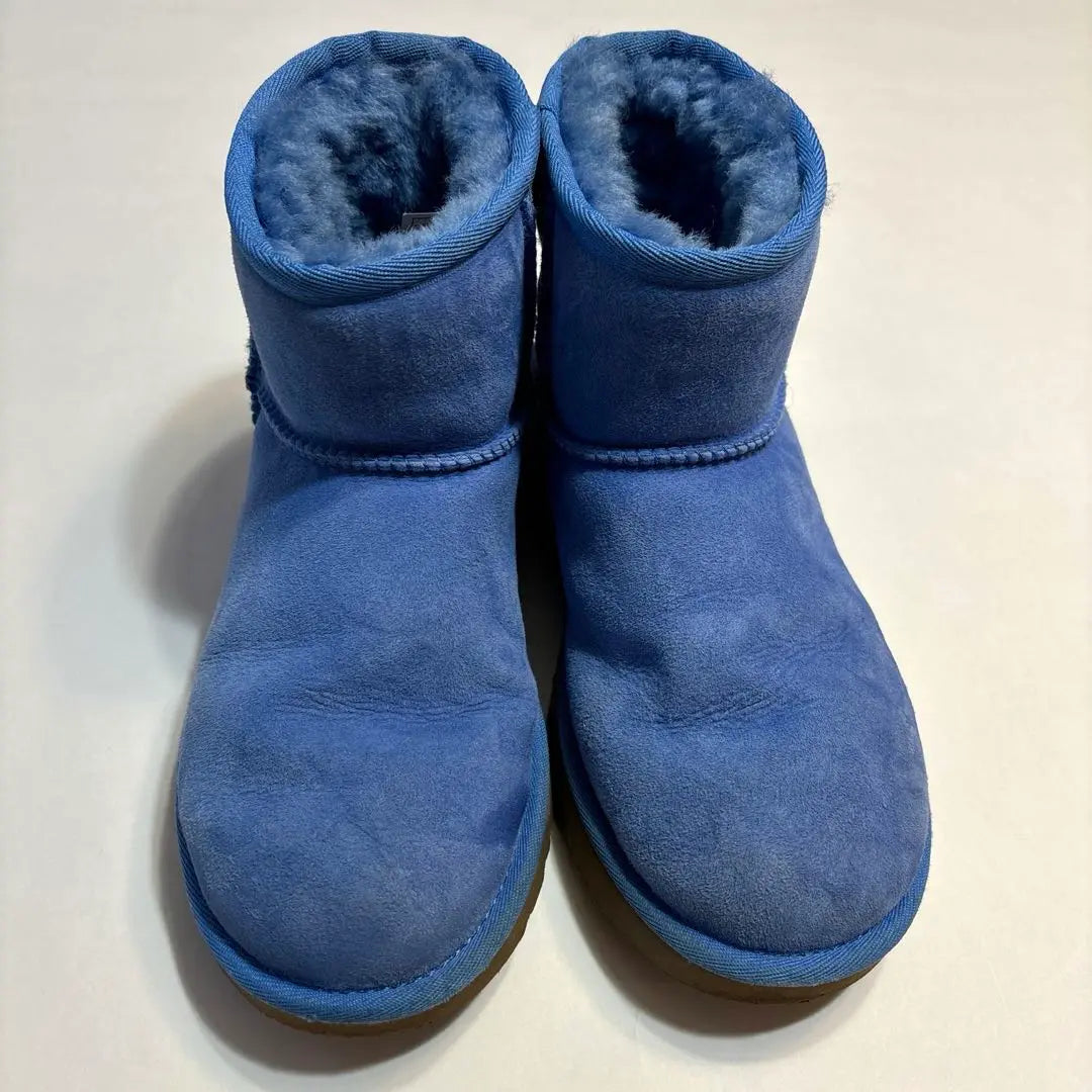 Botas de piel de oveja UGG con precio reducido, color azul, talla japonesa 22, talla americana 5