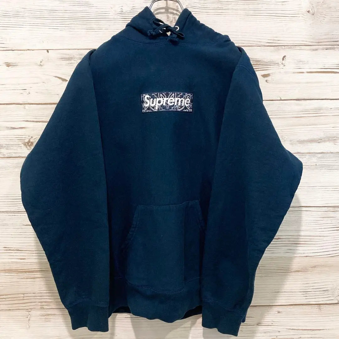 Supreme Hooded Hoodie M Bandana Box Logo