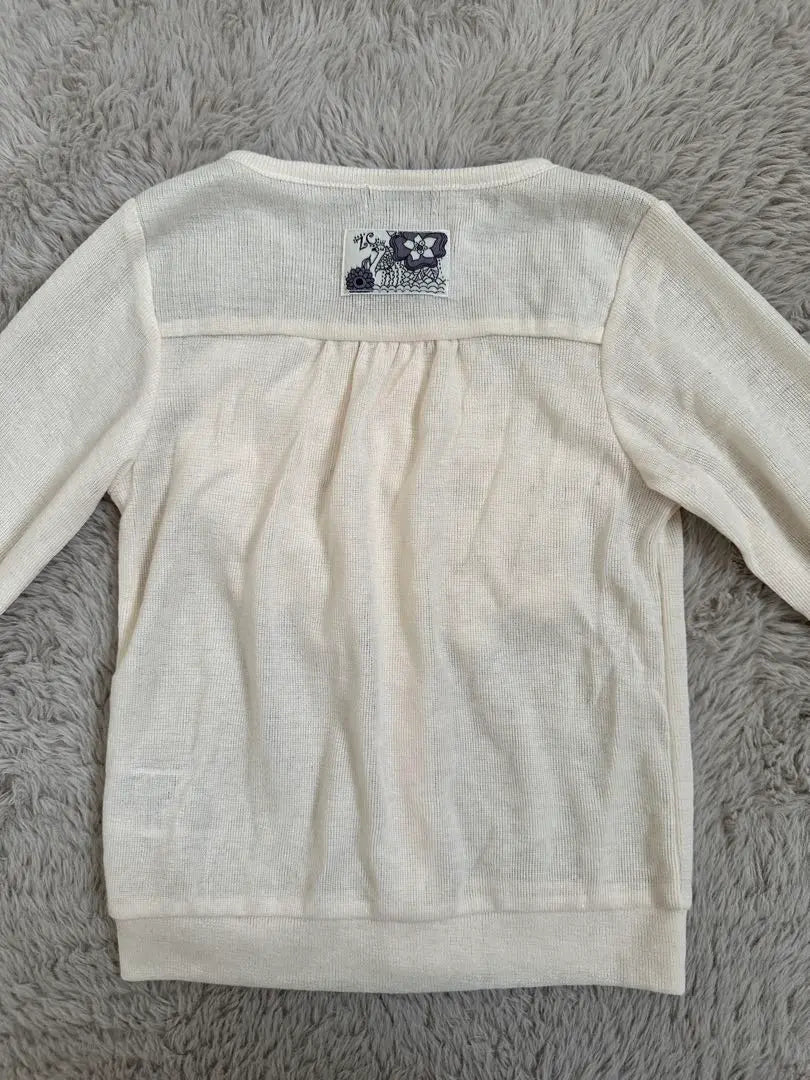 [New] Zuppadis Zucca Kids Cardigan White S (100-110cm)